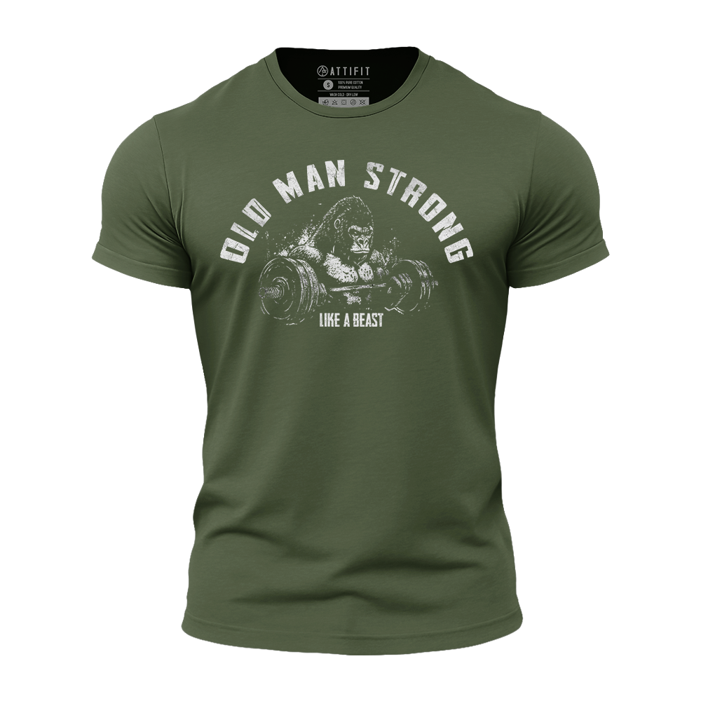 Old Man Strong like a Beast Quick-Dry T-Shirt