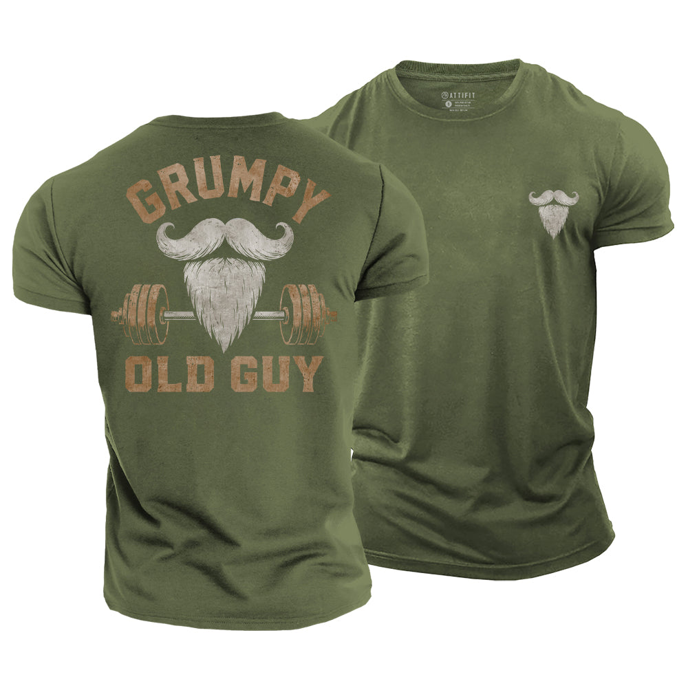 Beard Barbell Humor Cotton T-Shirt