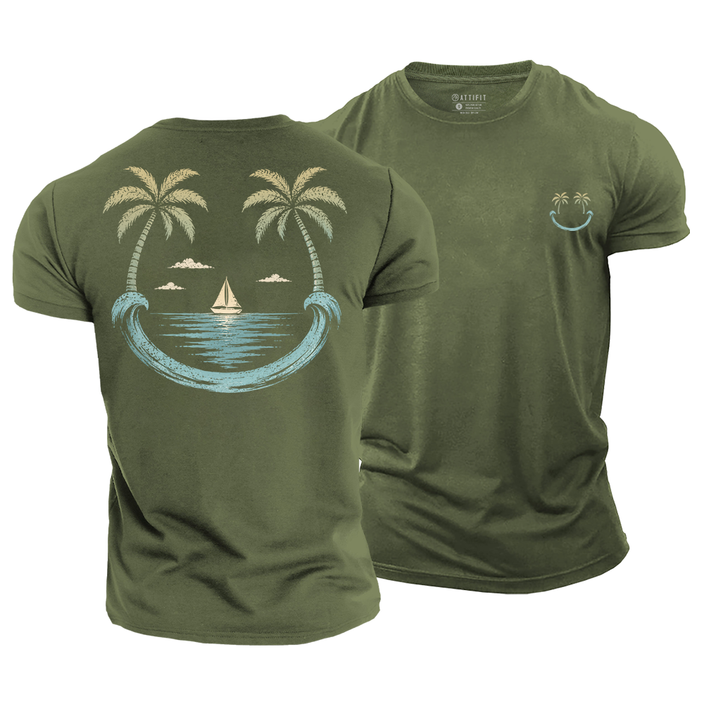 Coastal Good Vibes Cotton T-Shirt