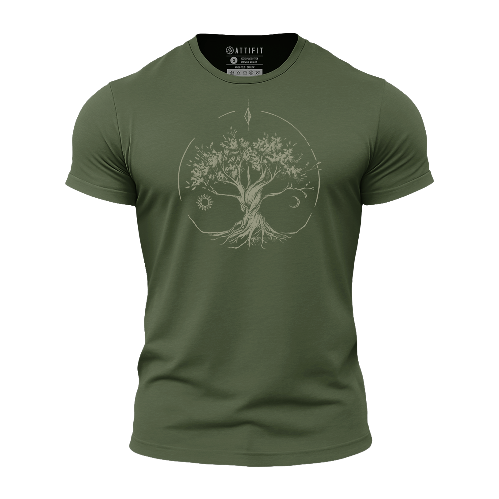 Life Tree Athletic Quick-Dry T-Shirt