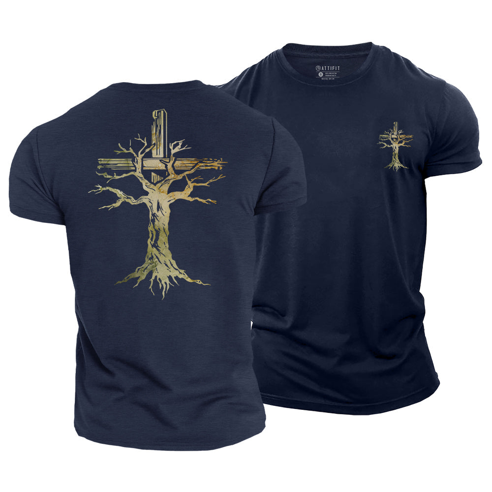 Tree Of Faith Cotton T-Shirt