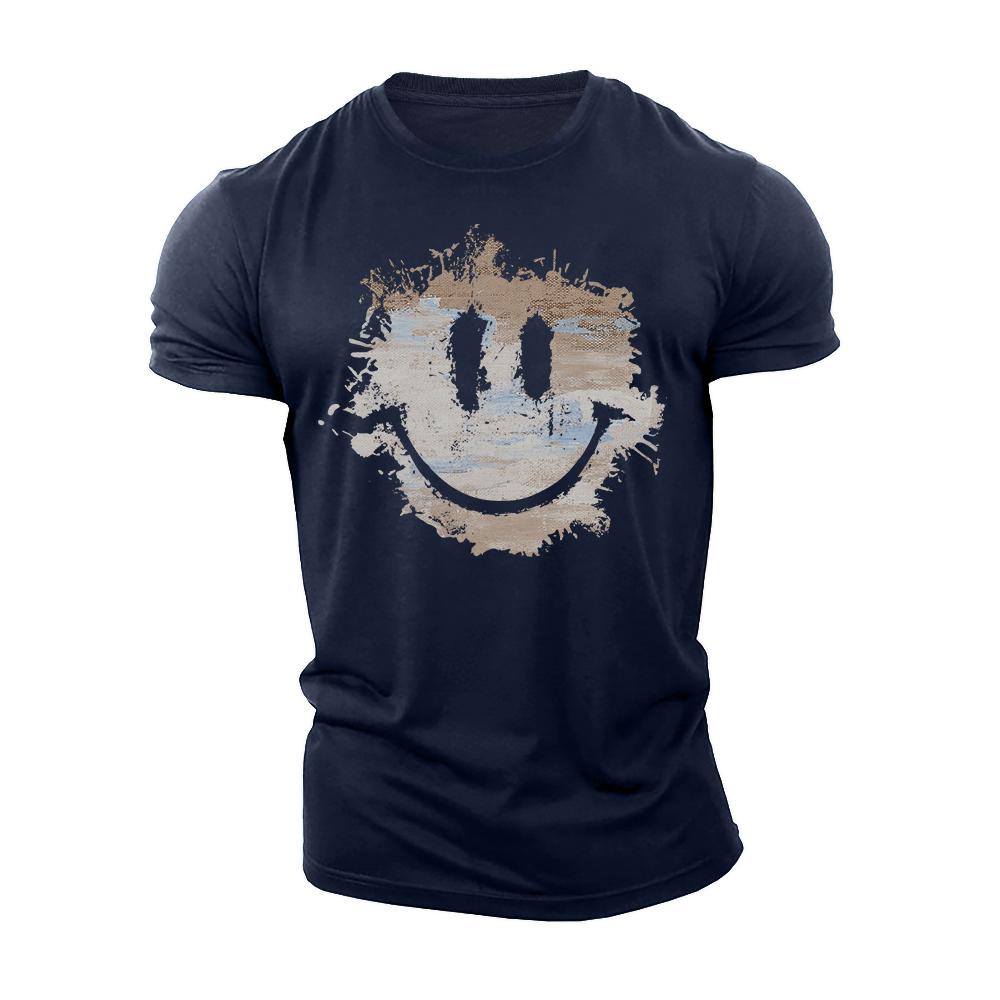 Rough Smile Cotton T-Shirt