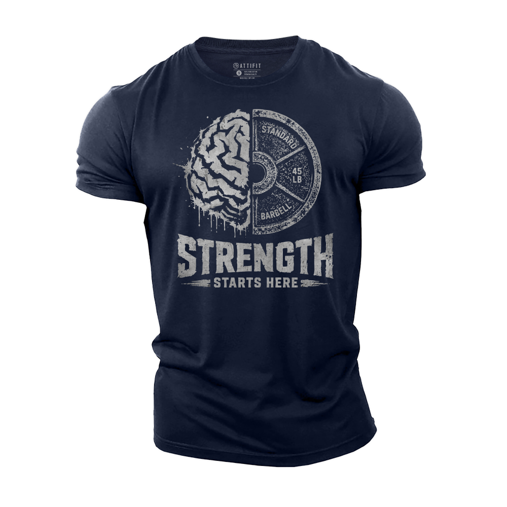 Brain Built Strength Cotton T-Shirt