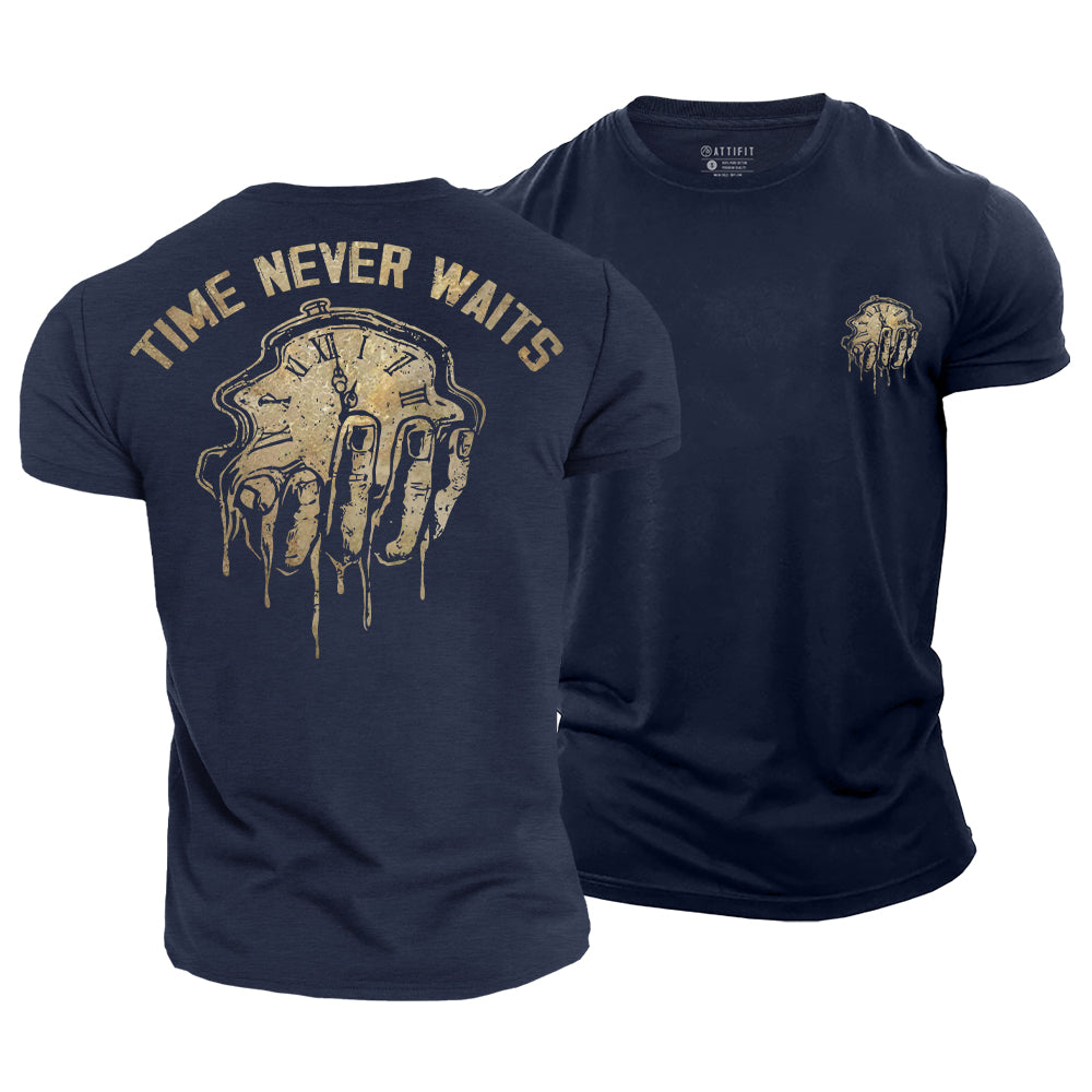 Time Never Waits Cotton T-Shirt
