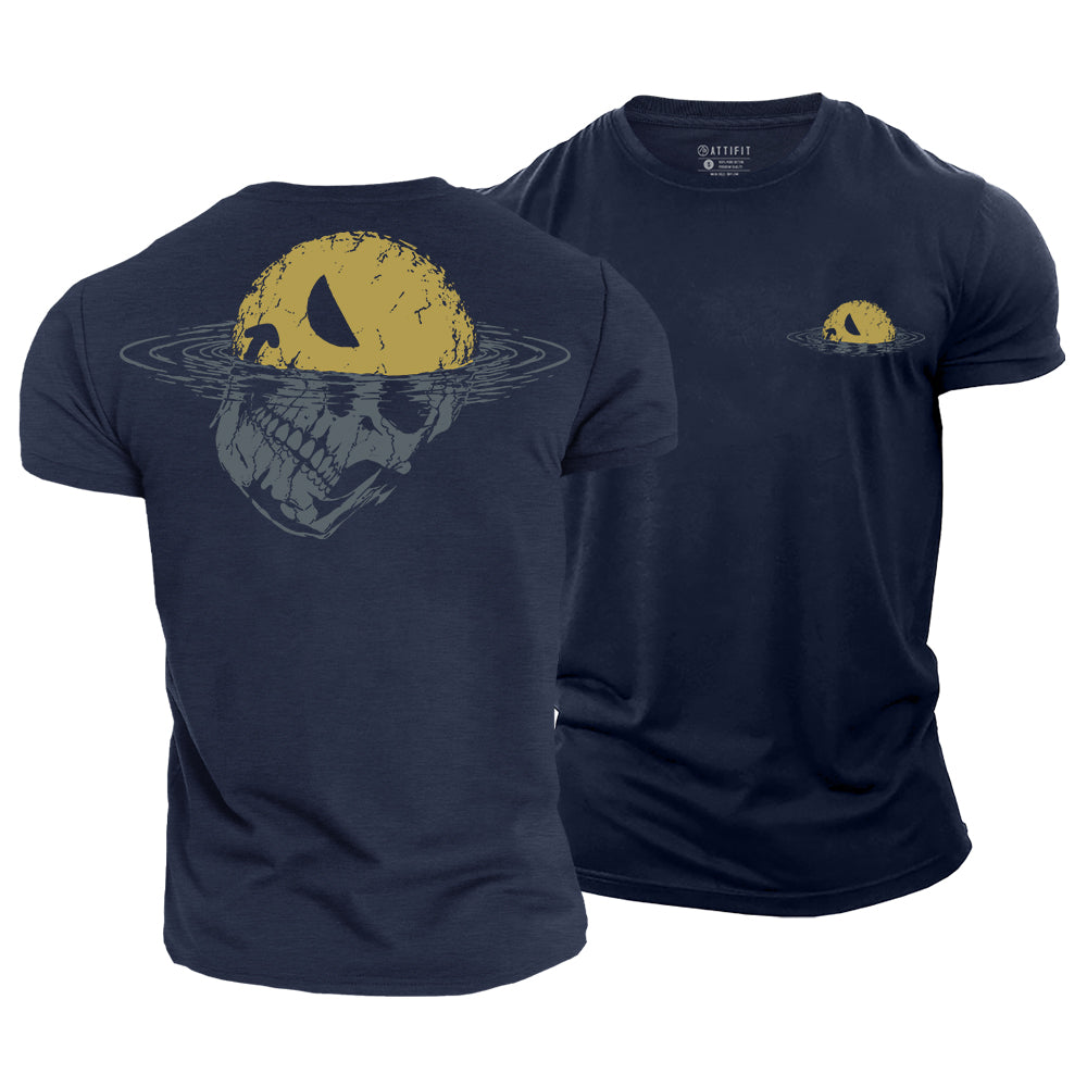 Drowning Skull Smile Cotton T-Shirt