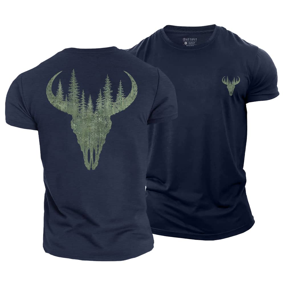 Woodland Horn Cotton T-Shirt