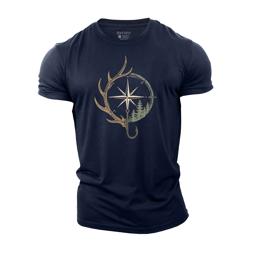 Outdoor Compass Cotton T-Shirt