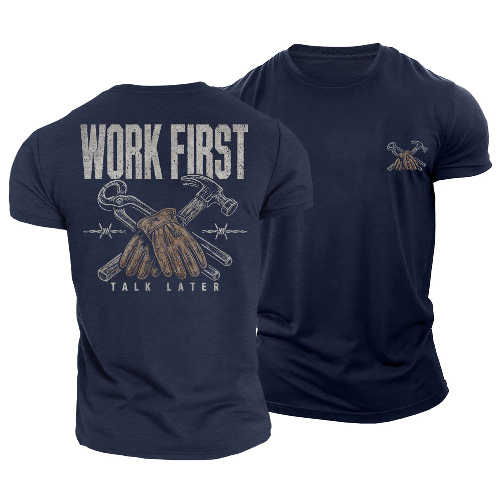 Work First Cotton T-Shirt