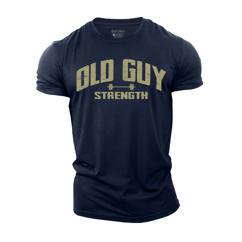 Old Guy Strength Cotton T-Shirt
