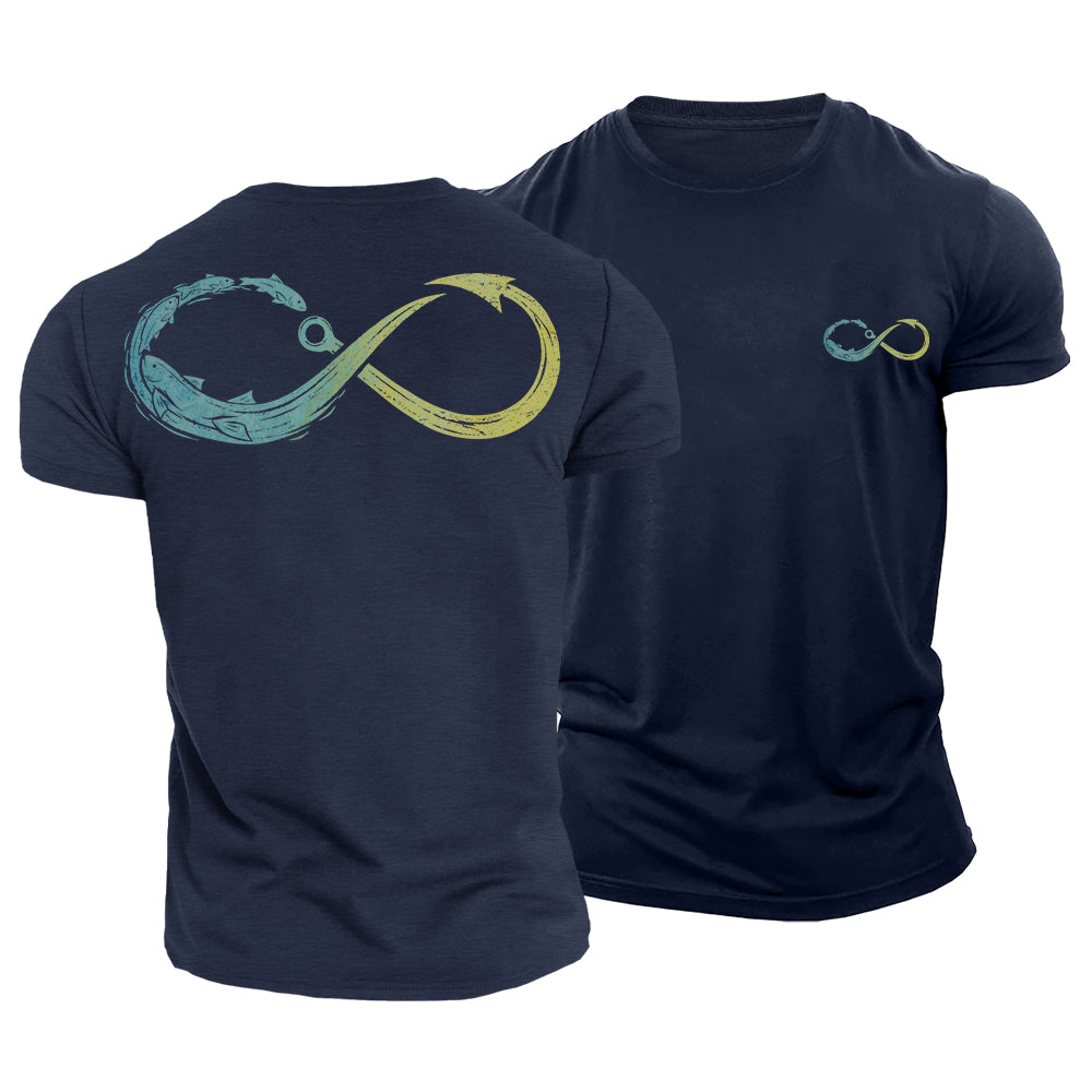 Fishing Never Ends Cotton T-Shirt