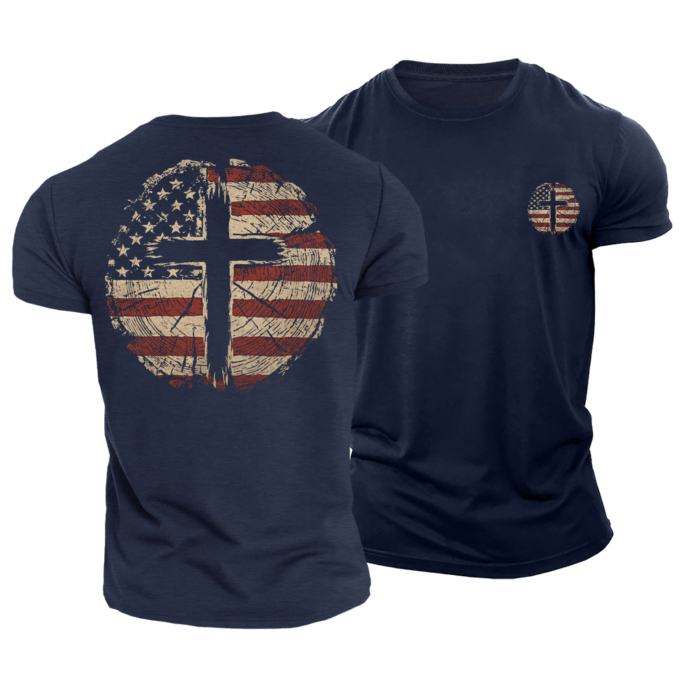 Cross and Country Cotton T-Shirt