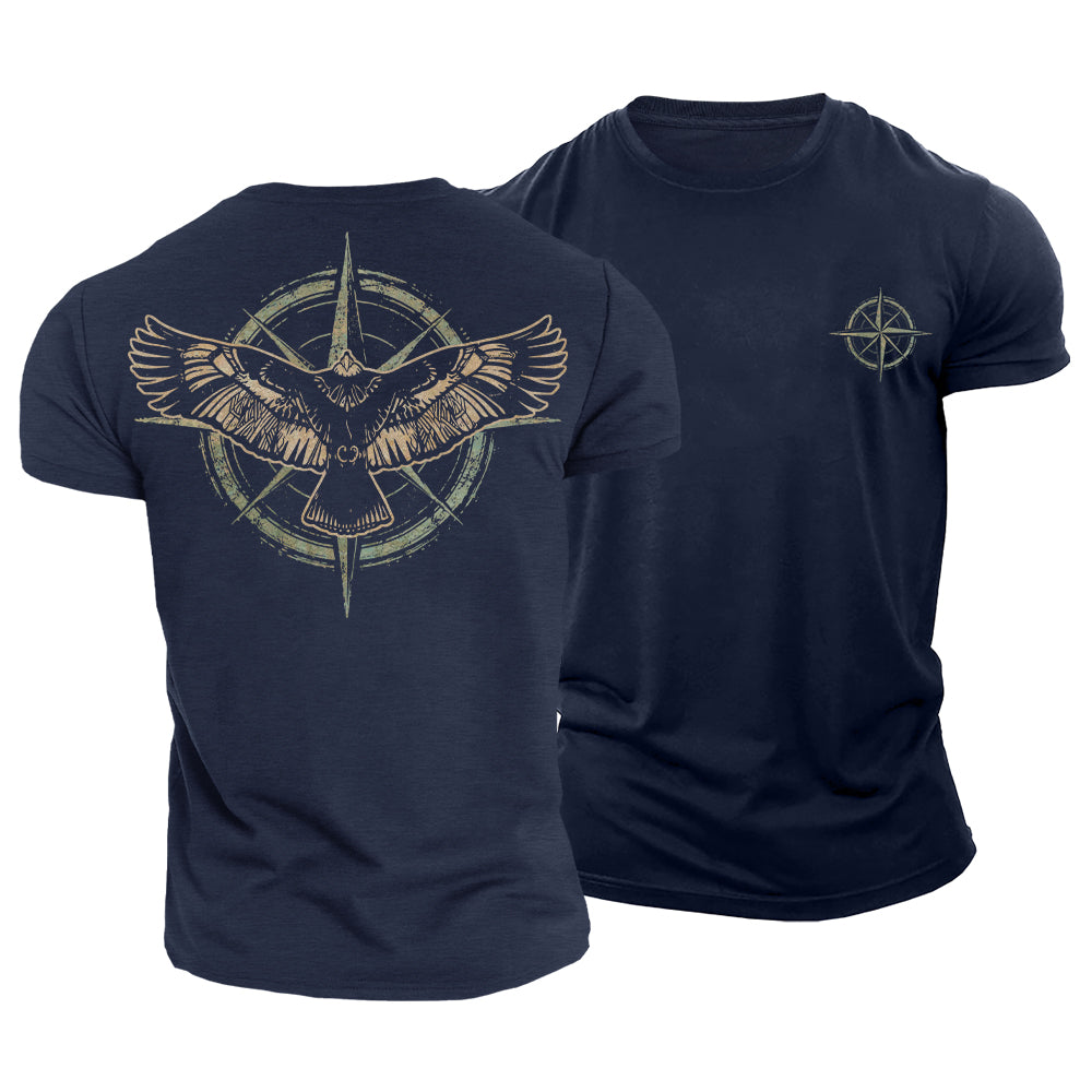 Eagle Finds Direction Cotton T-Shirt