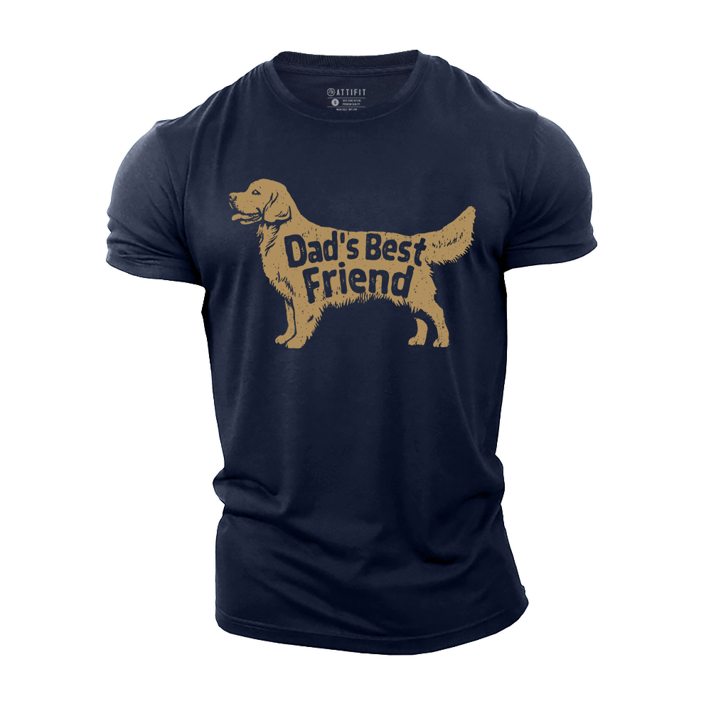 Best Dog Dad Ever Cotton T-Shirt