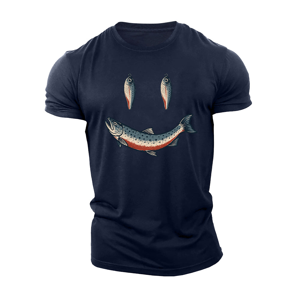 Happy Angler Smile Cotton T-Shirt