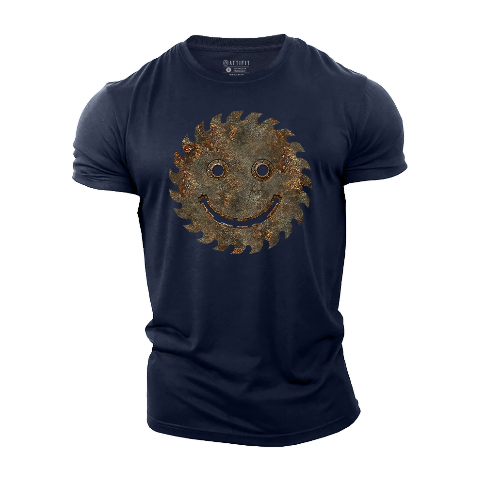 Rusted Joy Machine Cotton T-Shirt