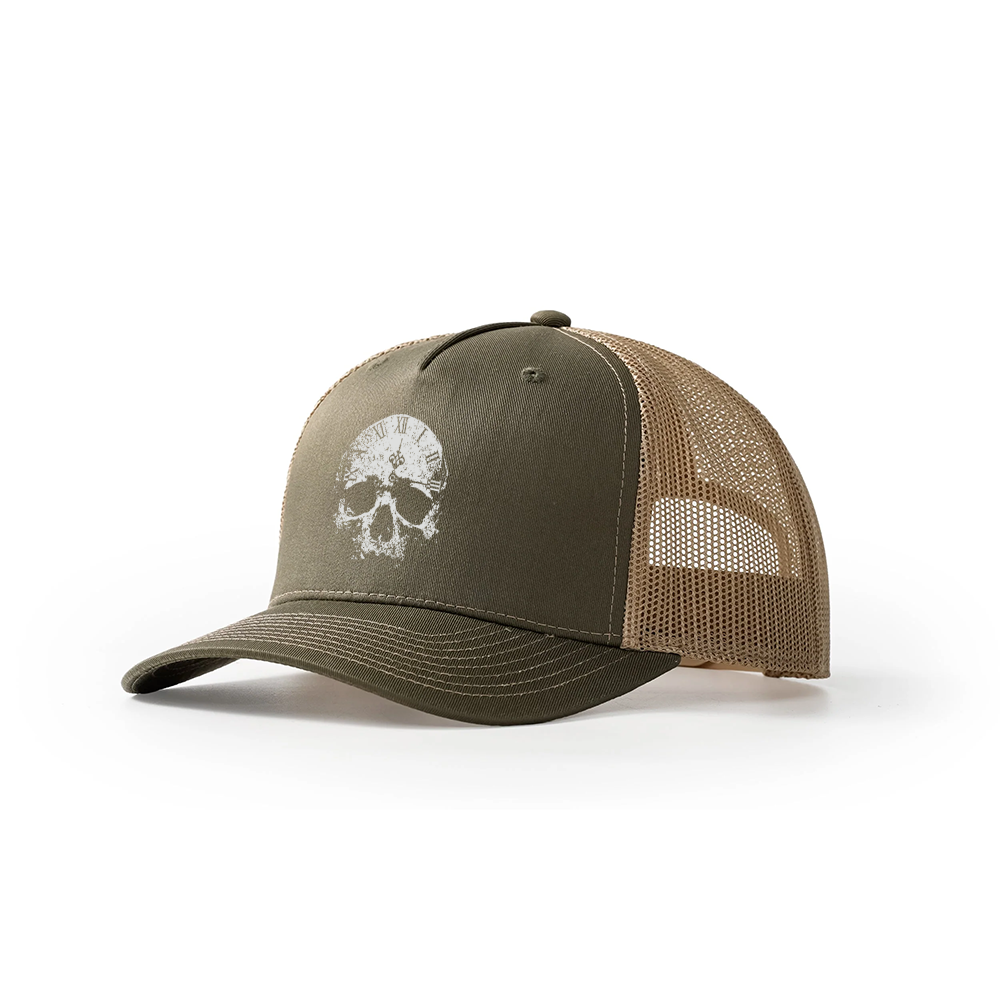 Skull Clock Trucker Hat