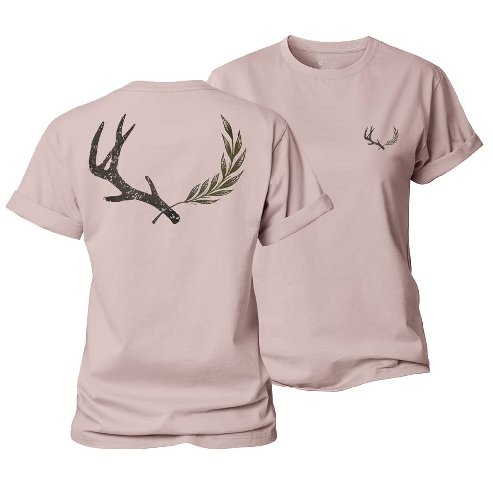 Antler Leaf Women's Cotton T-Shirt