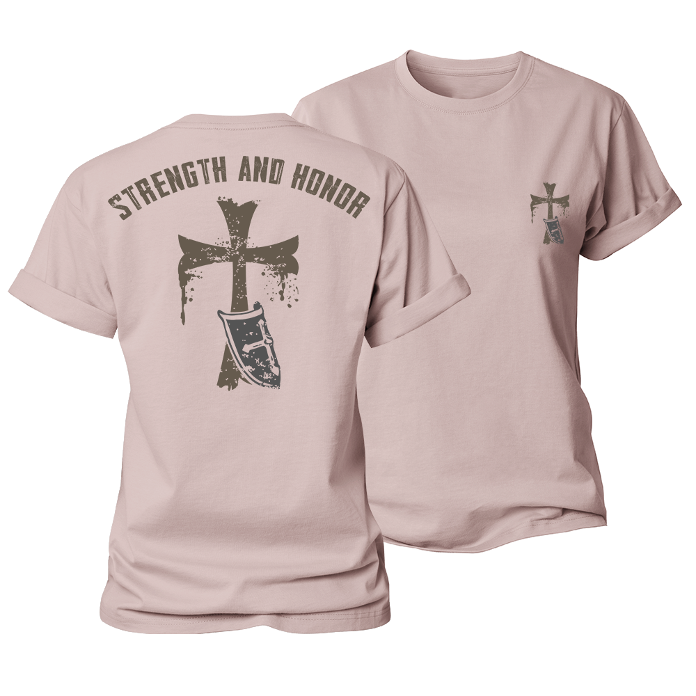 Strength and Honor Women's Cotton T-Shirt