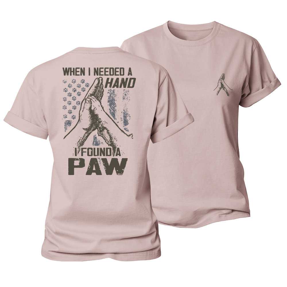 When I Need a Hand, I Found a Paw Women's Cotton T-Shirt