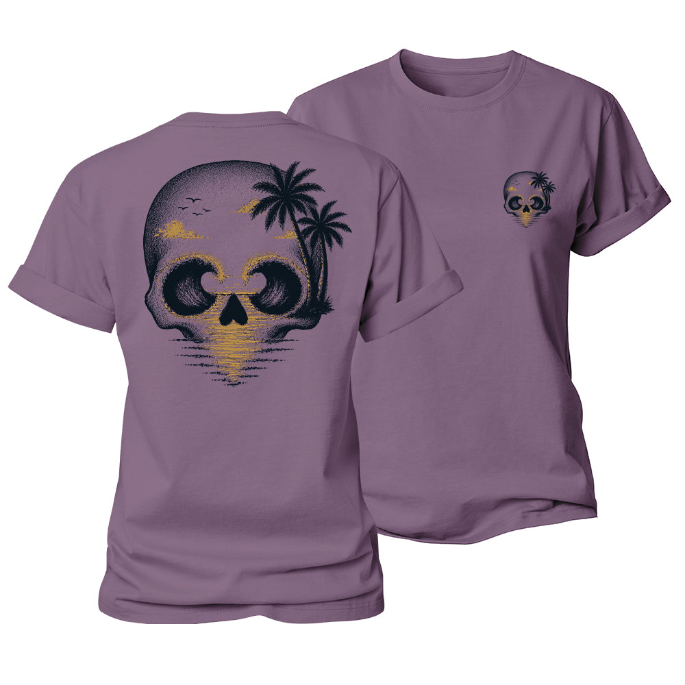 Ocean Skull Escape Women's Cotton T-Shirt