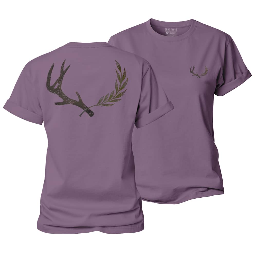 Antler Leaf Women's Cotton T-Shirt