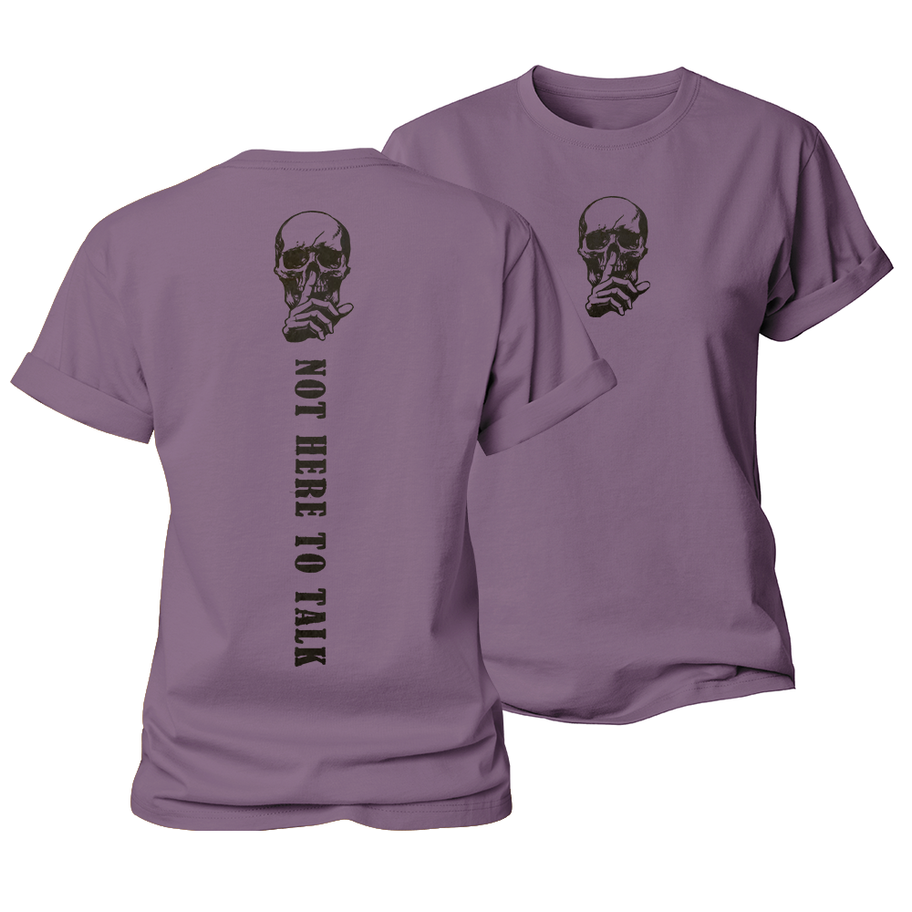 Not Here to Talk Women's Cotton T-Shirt