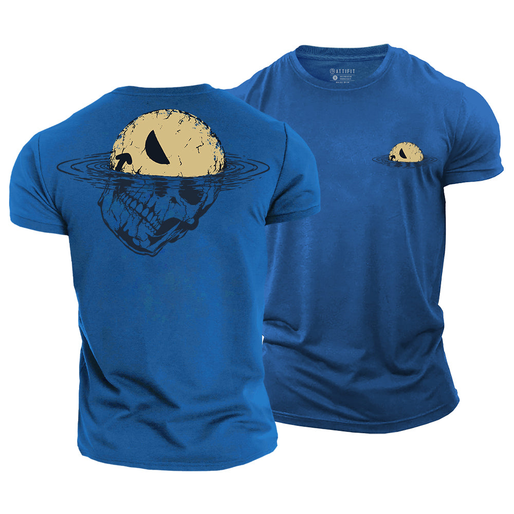 Drowning Skull Smile Cotton T-Shirt