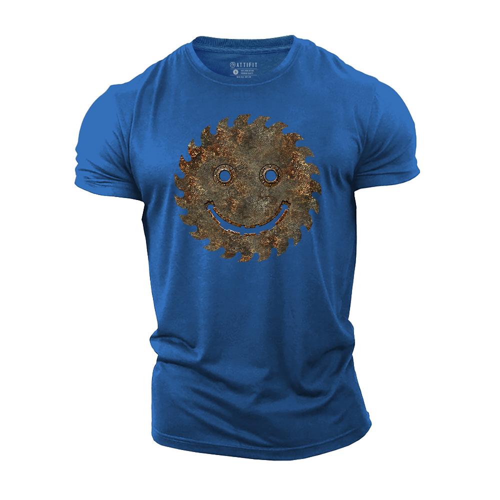 Rusted Joy Machine Cotton T-Shirt