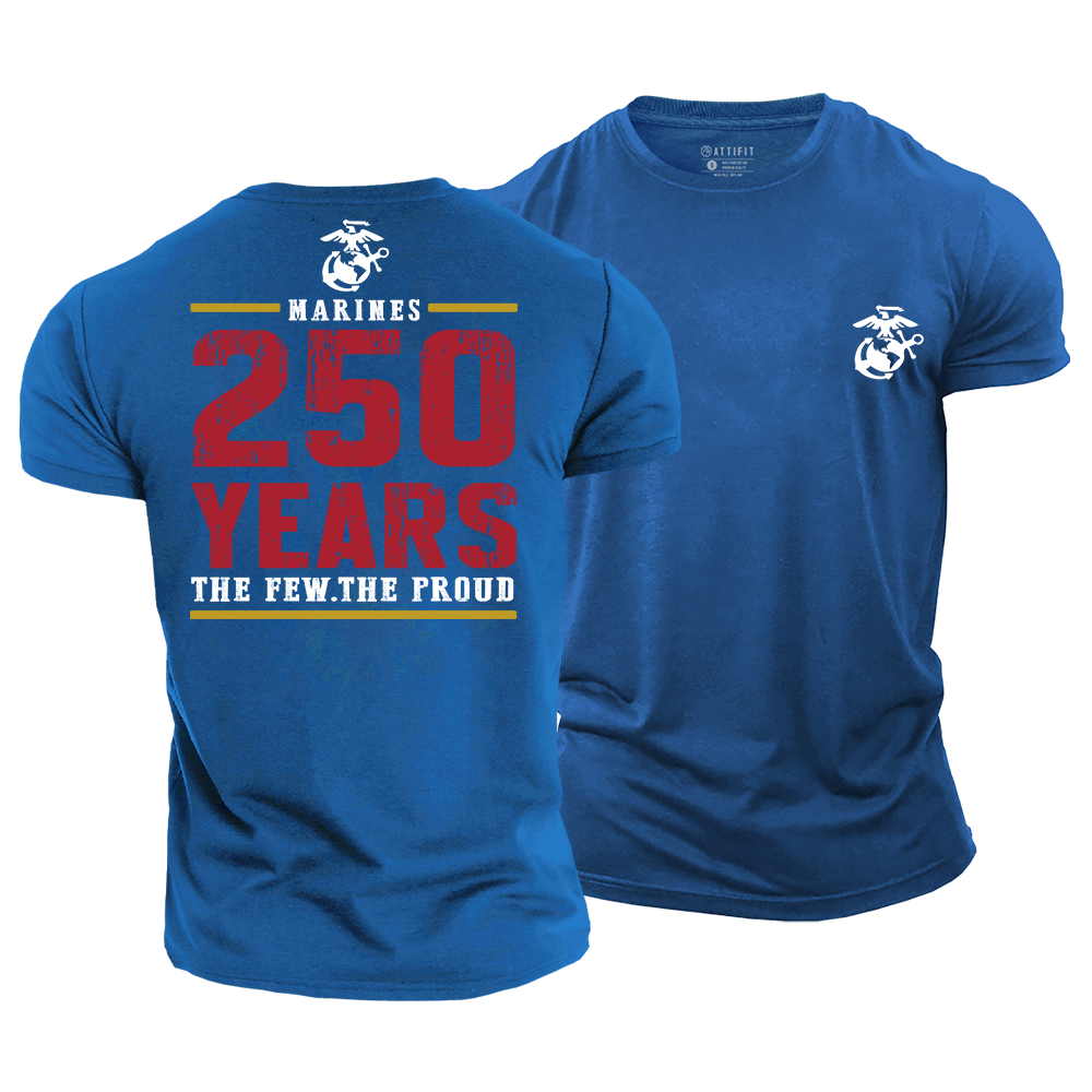 Marines 250 Years Strong Cotton T-Shirt
