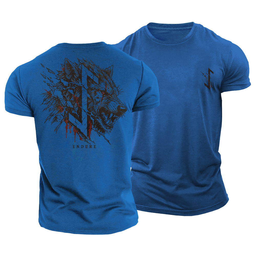 Endure Wolf Viking Cotton T-Shirt