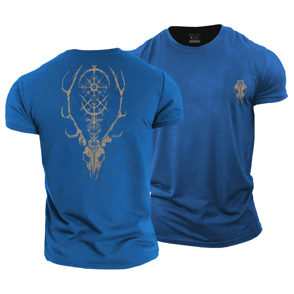 Viking Elk Cotton T-Shirt