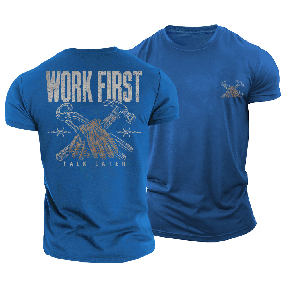 Work First Cotton T-Shirt