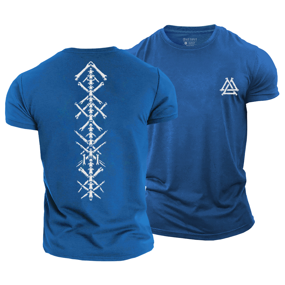 Runes of Strength Cotton T-Shirt