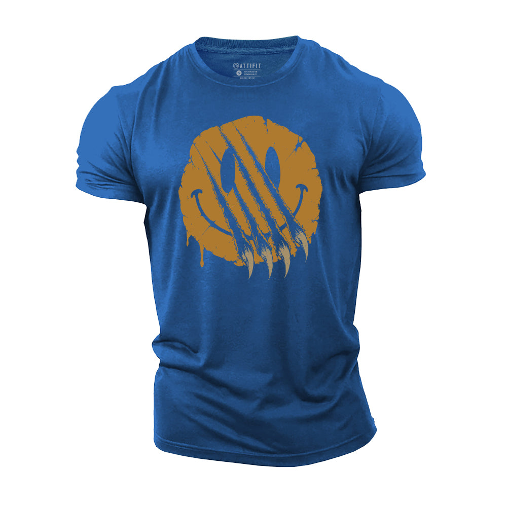 Savage Smiley Face Cotton T-Shirt