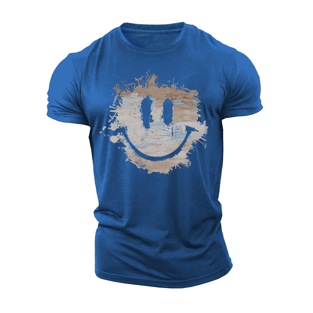 Rough Smile Cotton T-Shirt