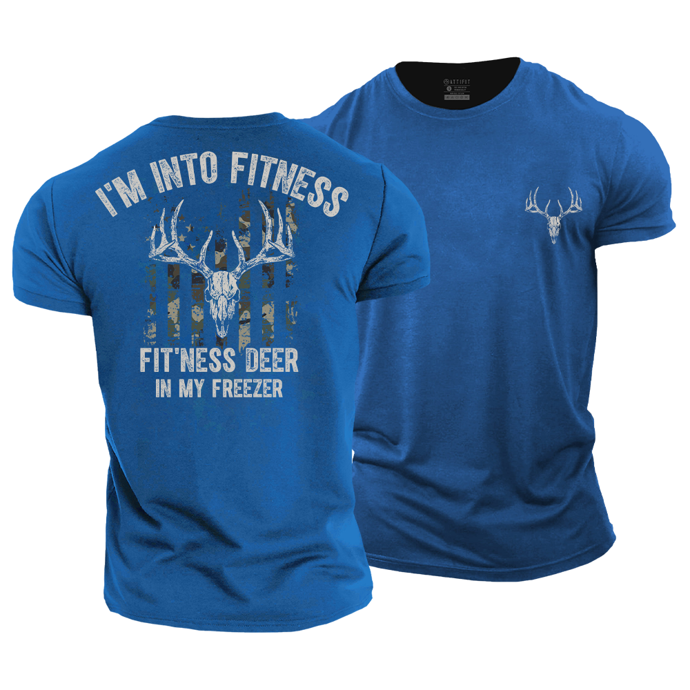 Fit'ness Deer in My Freezer Cotton T-Shirt