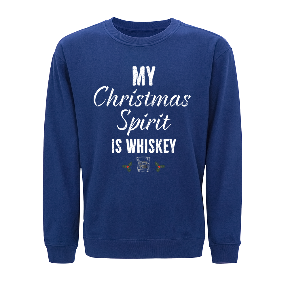 My Christmas Spirit Is Whiskey Crewneck Sweatshirt
