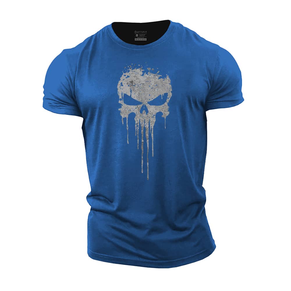 Drip Punish Skull Cotton T-Shirt