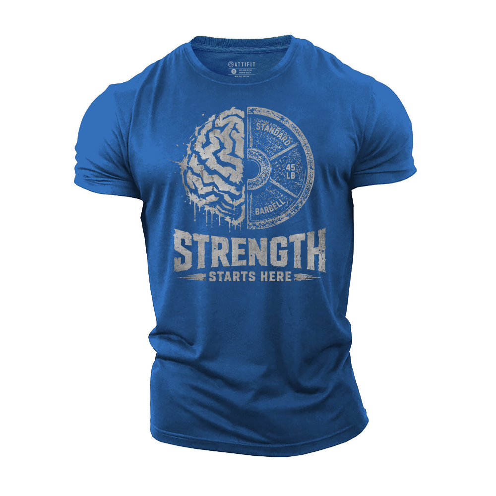 Brain Built Strength Cotton T-Shirt