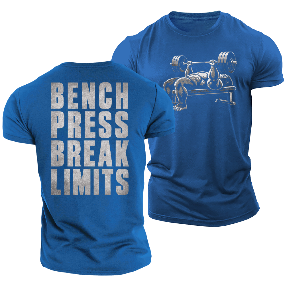 Gorilla Bench Press Cotton T-Shirt