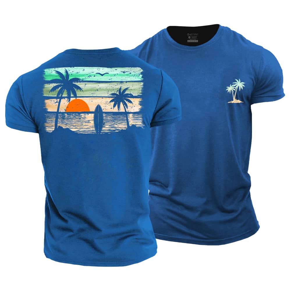 Sunny Seaside Cotton T-Shirt