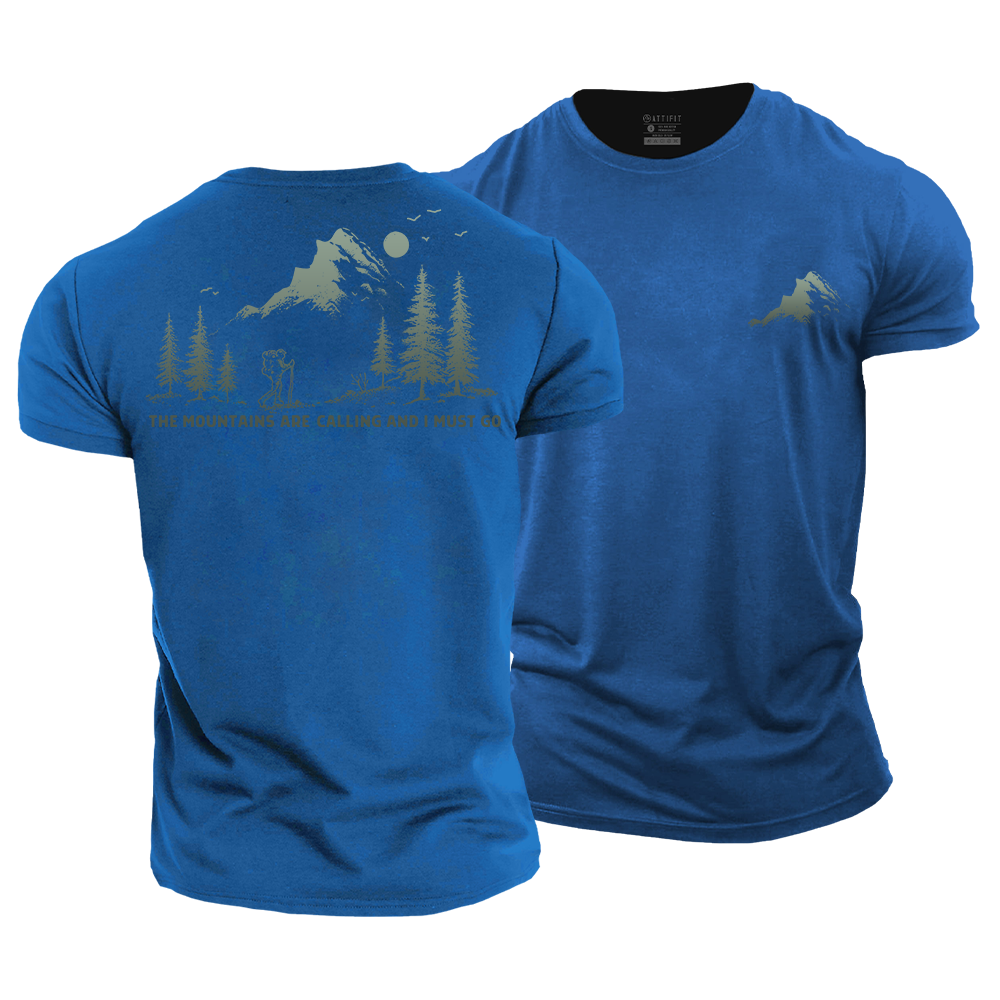 The Mountains Are Calling Cotton T-Shirt