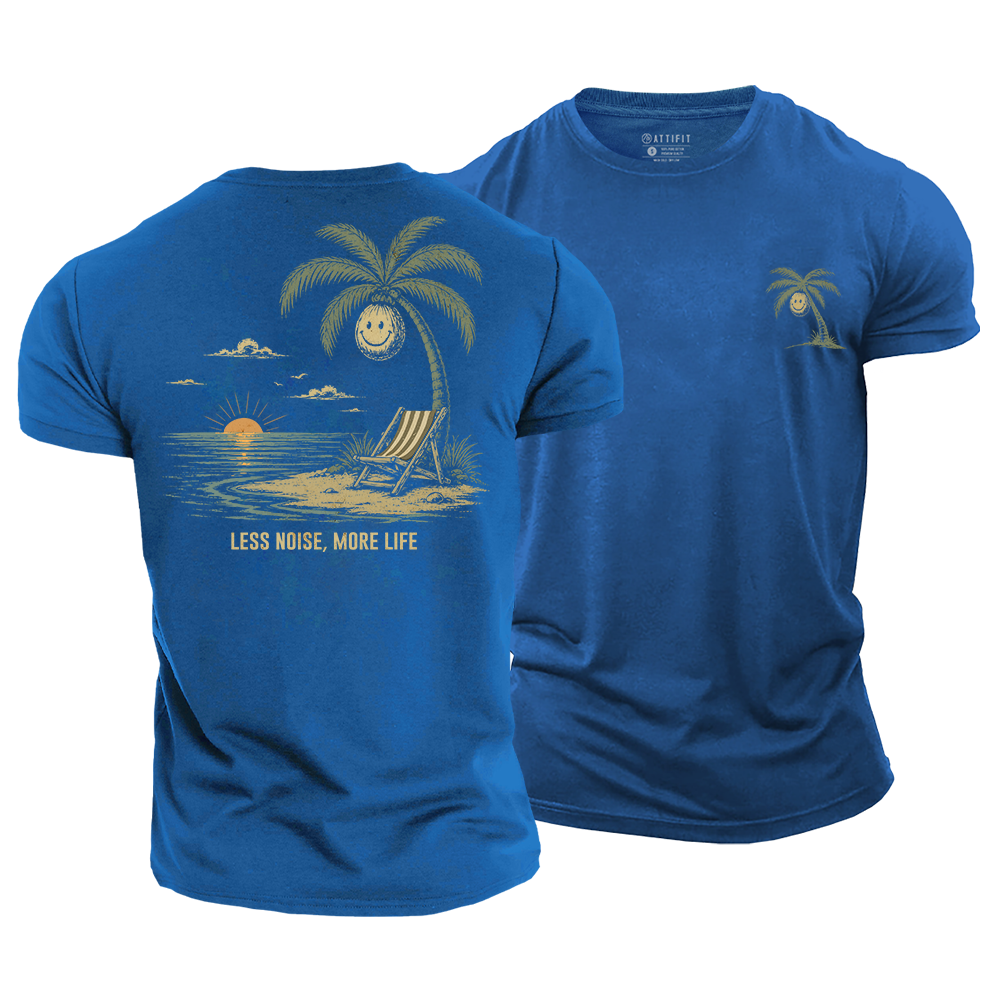 Less Noise More Life Cotton T-Shirt