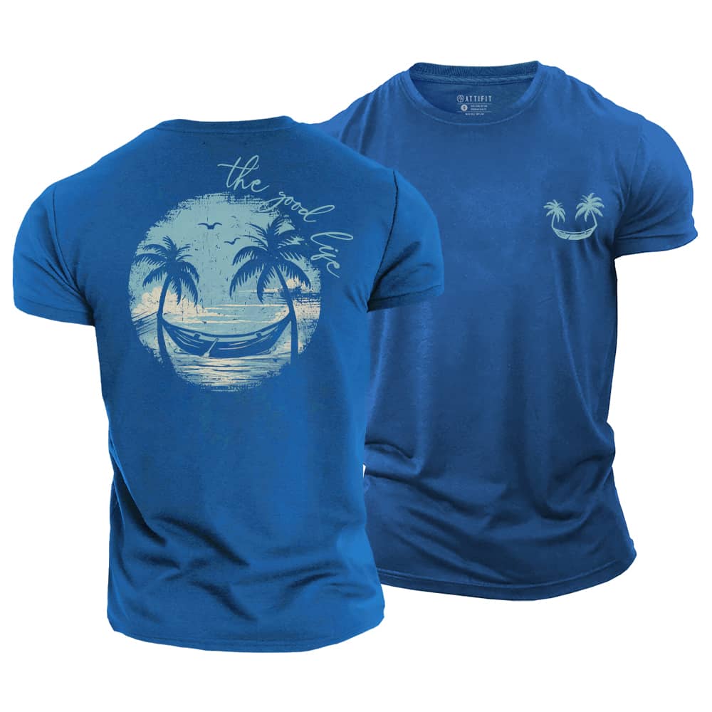Good Life Smiley Cotton T-Shirt
