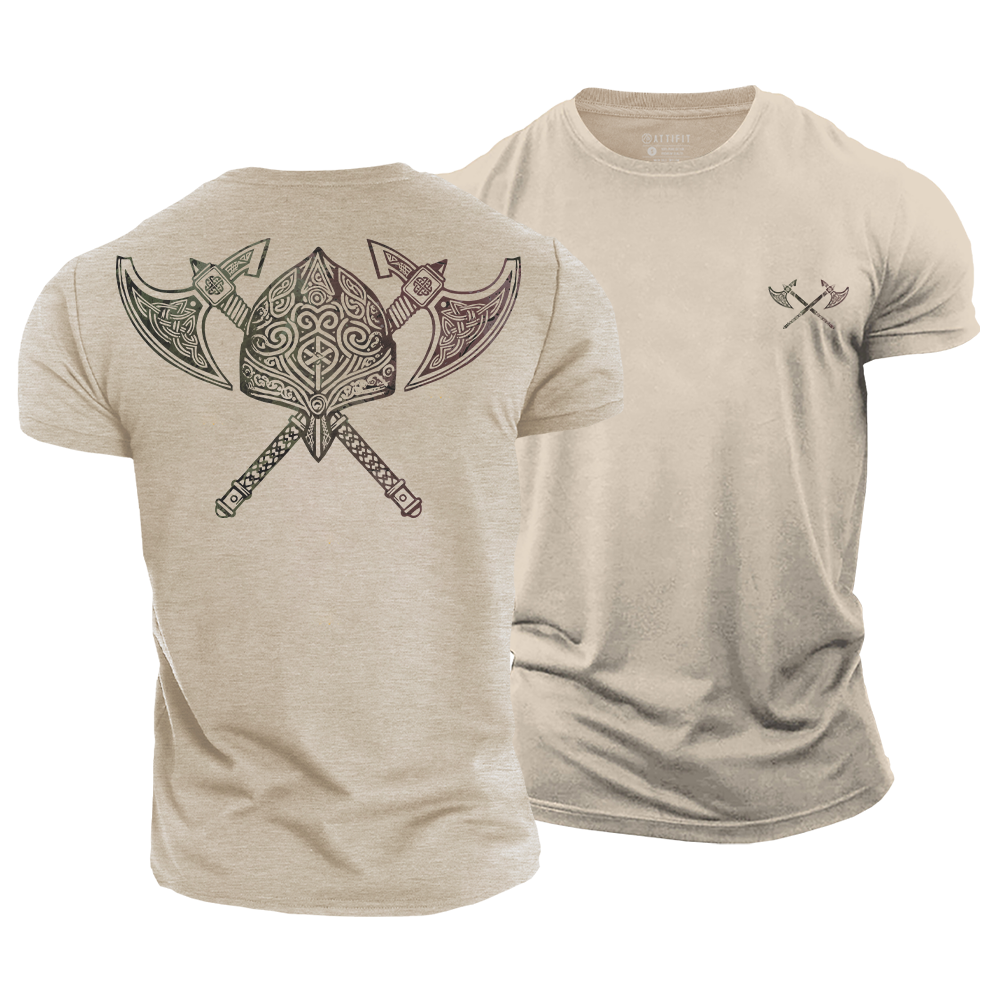 Axes of Valhalla Cotton T-Shirt