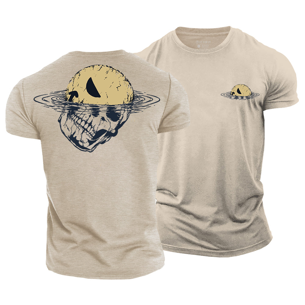 Drowning Skull Smile Cotton T-Shirt