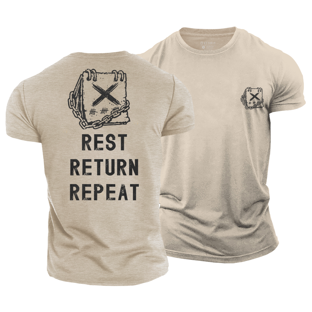 Rest Return Repeat Cotton T-Shirt