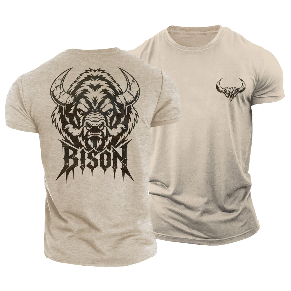Built Like Bison Cotton T-Shirt
