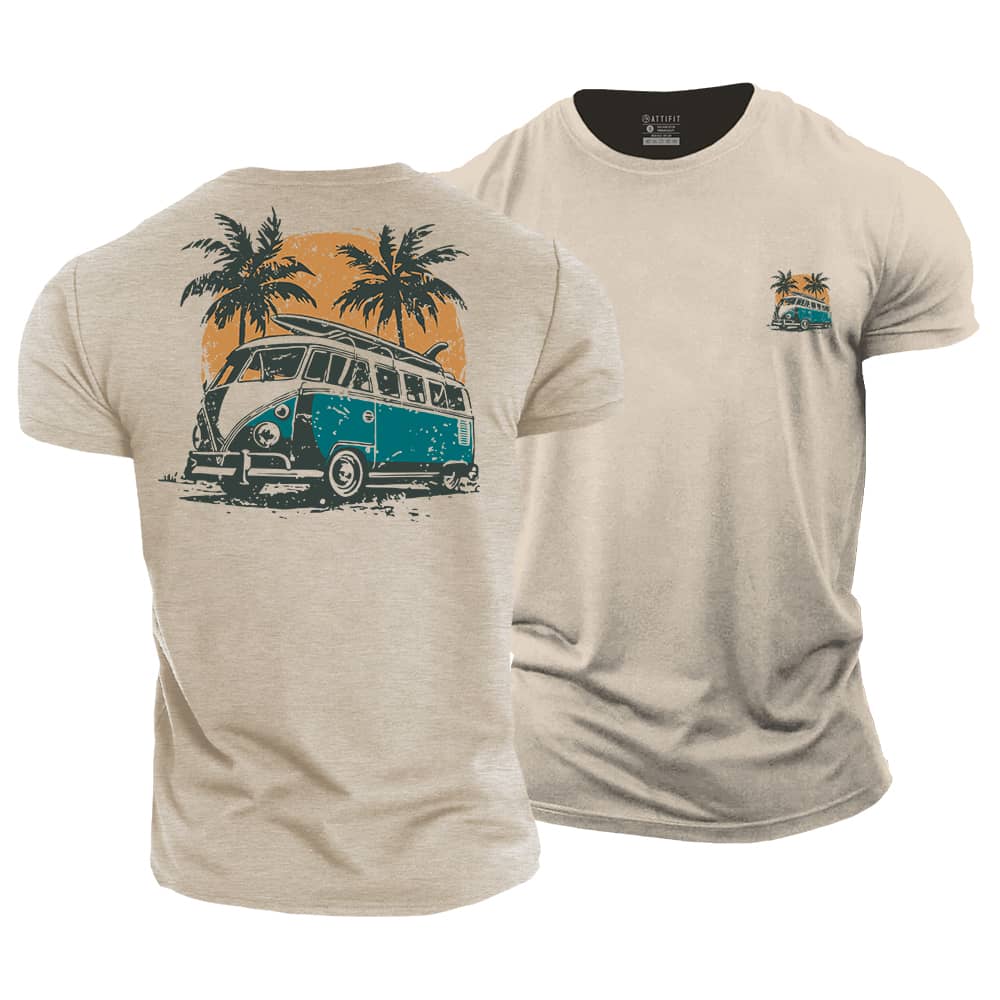 Bus Vacation Cotton T-Shirt