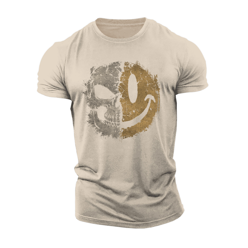 Dark Side Still Smiles Cotton T-Shirt